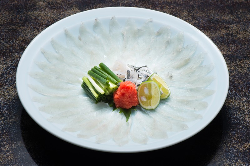 ふぐの刺身